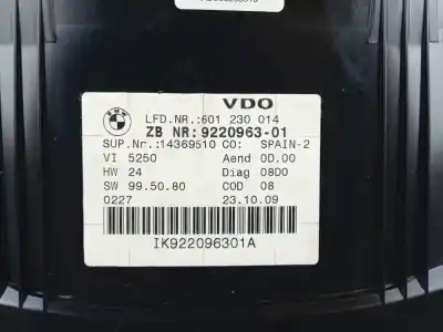 Second-hand car spare part dashboard for bmw serie 3 coupe (e92) e92 coupé 320d oem iam references 922096301  922096301