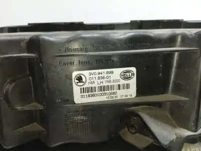 Pièce détachée automobile d'occasion feu antibrouillard gauche pour skoda superb (3v3) * références oem iam 3v0941699  