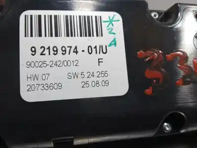 Peça sobressalente para automóvel em segunda mão comando de sofagem (chauffage / ar condicionado) por bmw x5 (e70) xdrive30d referências oem iam 9219974  