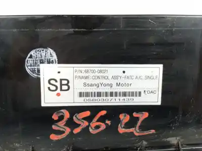 Автозапчасти б/у климат-контроль за ssangyong rexton 2.9 turbodiesel cat ссылки oem iam 6870008021  