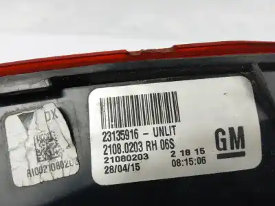 Автозапчасти б/у внутренний правый задний фонарь за opel insignia a (g09) 2.0 cdti (68) ссылки oem iam 23135916  
