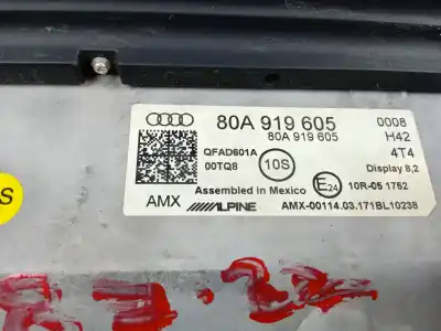 Second-hand car spare part multifunction display for audi q5 (fyb) advanced quattro oem iam references 80a919605  