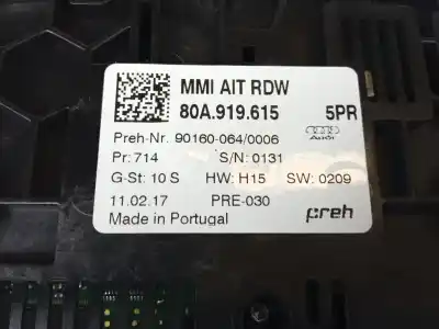 Second-hand car spare part multifunction switch for audi q5 (fyb) advanced quattro oem iam references 80a919615  