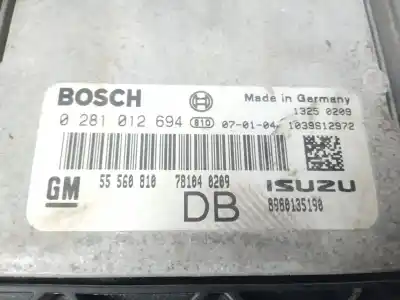 Second-hand car spare part ecu engine control for opel astra h sedán (a04) 1.7 cdti (l69) oem iam references 55560810  0281012694