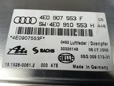 Second-hand car spare part suspension control unit for audi a8 d3 (4e2, 4e8) 3.0 tdi quattro oem iam references 4e0907553f  