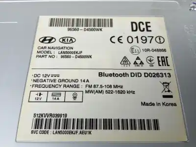 Second-hand car spare part multifunction display for kia optima concept oem iam references 96560d4500wk  