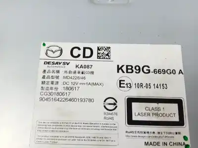 Pezzo di ricambio per auto di seconda mano impianto audio / radio cd per mazda cx-5 (ke, gh) 2.0 (keefw) riferimenti oem iam kb9g669g0a  
