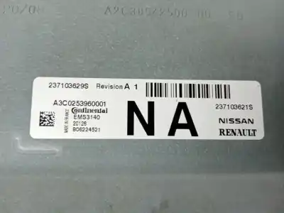 Second-hand car spare part ecu engine control for dacia sandero basis oem iam references 237103629s  