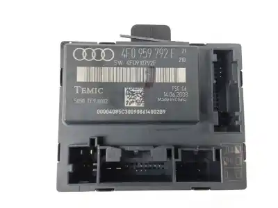 Peça sobressalente para automóvel em segunda mão módulo electrónico do fecho central por audi a6 berlina (4f2) 2.7 tdi referências oem iam 4f0959792f