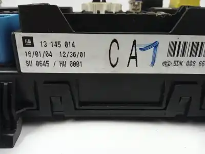 Second-hand car spare part fuse box unit for opel astra h sedán (a04) 1.7 cdti (l69) oem iam references 13145014 5dk00866901 