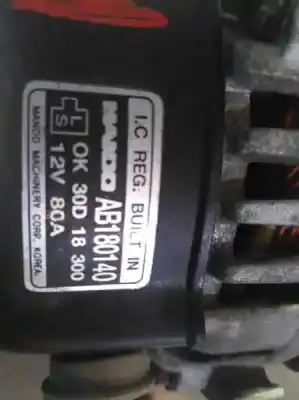 Pezzo di ricambio per auto di seconda mano alternatore per kia rio 1.5 crdi ex2 riferimenti oem iam ab180140  80a