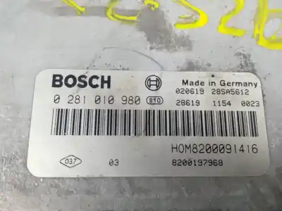 Second-hand car spare part ecu engine control for otras marcas scenic rx4 (ja0) 1.9 dci salomon oem iam references 0281010980  8200197968