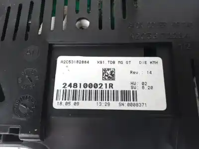 Peça sobressalente para automóvel em segunda mão quadrante por renault laguna coupe * referências oem iam 248100021r  
