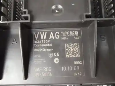 Piesă de schimb auto la mâna a doua unitate modul calculator confort confort pentru volkswagen california t5 camper (7ec, 7ef, 7eg, 7hf, 7hc) 2.0 tdi referințe oem iam 7h0937087b  
