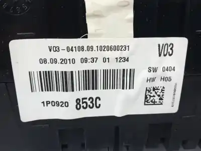 Автозапчастина б/у панель інструментів для seat leon (1p1) reference посилання на oem iam 1p0920853c  