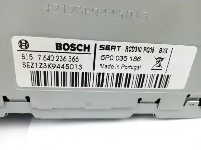 Автозапчастина б/у аудіо система / радіо cd для seat leon (1p1) reference посилання на oem iam 5p0035186  