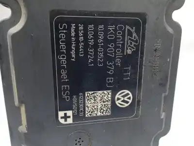 Gebrauchtes Autoersatzteil steuergerät abs zum volkswagen golf vi (5k1) gtd oem-iam-referenzen 1k0614517de  1k0907379bj