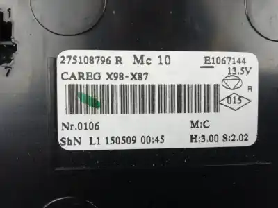 Second-hand car spare part climate control for renault captur adventure oem iam references 275108796r  