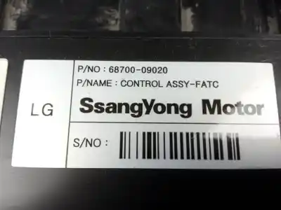 Автозапчастина б/у клімат-контроль для ssangyong actyon 200 xdi посилання на oem iam 6870009020  