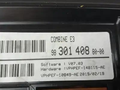 Автозапчастина б/у панель інструментів для citroen c4 cactus feel посилання на oem iam 9830140880  