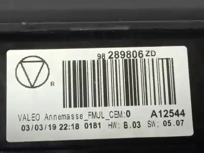 Автозапчасти б/у многофункциональный дисплей за citroen c4 cactus feel ссылки oem iam 98289806zd  