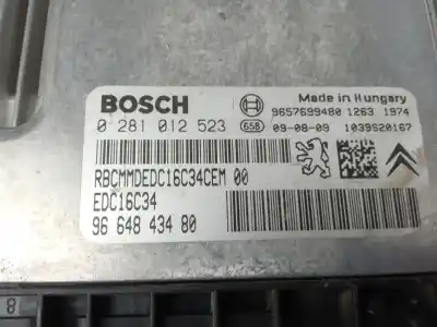 Peça sobressalente para automóvel em segunda mão centralina de motor uce por citroen c3 1.4 hdi exclusive referências oem iam 0281012523  9664843480