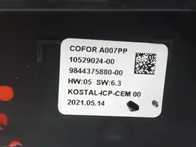Peça sobressalente para automóvel em segunda mão comando de sofagem (chauffage / ar condicionado) por citroen c4 berlina shine referências oem iam 9844375880  