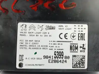 Second-hand car spare part electronic module for citroen c4 berlina shine oem iam references 9841539980  