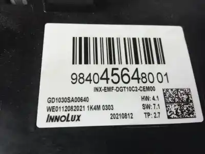 Second-hand car spare part multifunction display for citroen c4 berlina shine oem iam references 9840456480 01  