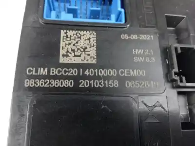 Second-hand car spare part electronic module for citroen c4 berlina shine oem iam references 9836236080  