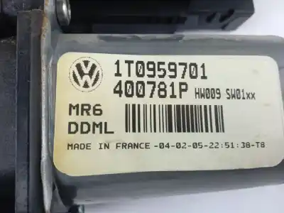 Gebrauchtes Autoersatzteil vorderer linker fenstermotor zum volkswagen touran (1t1) advance oem-iam-referenzen 1t0959701  