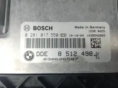 Second-hand car spare part ecu engine control for bmw serie 1 berlina (e81/e87) 120d oem iam references 8512498  0281017550