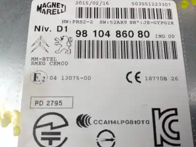 Автозапчасти б/у gps-навигационная система за citroen c4 grand picasso ii (da_, de_) 1.6 thp 165 ссылки oem iam 9810486080  