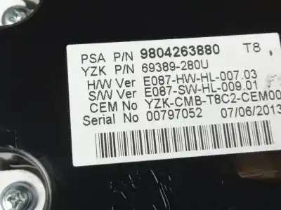 Peça sobressalente para automóvel em segunda mão quadrante por peugeot 5008 * referências oem iam 9804263880  