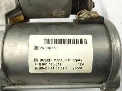 Автозапчастина б/у двигун запускається для opel astra j gtc * посилання на oem iam 0001170611  25194650