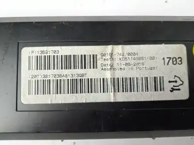 Автозапчастина б/у електронний модуль для opel astra j gtc * посилання на oem iam 13591703  