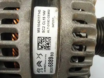 Second-hand car spare part alternator for peugeot 5008 * oem iam references 9835688980  