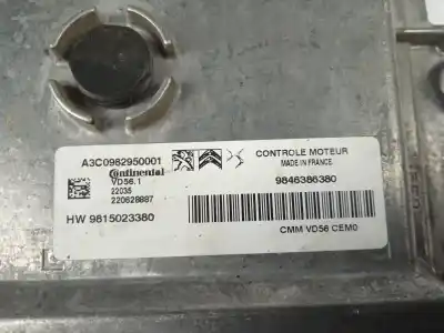 Second-hand car spare part ecu engine control for peugeot 5008 * oem iam references 9846386380  
