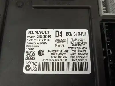 Peça sobressalente para automóvel em segunda mão módulo eletrônico por renault megane iv hatchback (b9a/m/n_) 1.6 dci 130 (b9a4) referências oem iam 284b13506r  