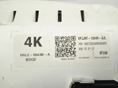 Автозапчастина б/у панель інструментів для mazda cx-30 (dm) skyactiv-g m hybrid посилання на oem iam vpjjvf10849ajl  
