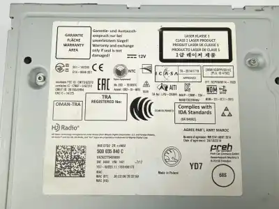 Second-hand car spare part audio system / radio cd for skoda octavia iii (5e3, nl3, nr3) 1.6 tdi oem iam references 5q0035840c  