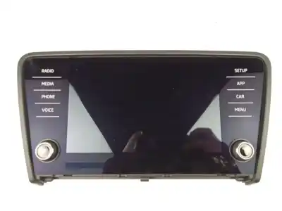 Recambio de automóvil de segunda mano de pantalla multifuncion para skoda octavia combi (5e5) 1.6 tdi dpf referencias oem iam 5e0919605n