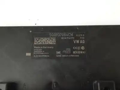 Автозапчастина б/у електронний модуль для skoda octavia iii (5e3, nl3, nr3) 1.6 tdi посилання на oem iam 5q0937084cm  