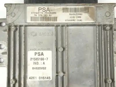 Second-hand car spare part ecu engine control for citroen c2 (jm_) 1.4 oem iam references 9657018380  