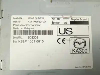Автозапчастина б/у електронний модуль для mazda cx-5 (kf) 2.0 посилання на oem iam kb8p66drxa  