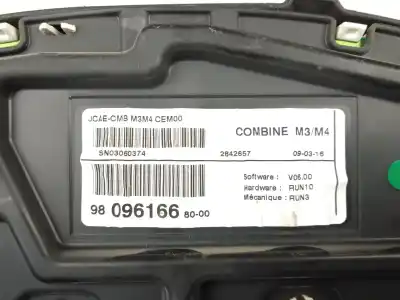 Peça sobressalente para automóvel em segunda mão quadrante por citroen c-elysee (dd_) 1.6 bluehdi 100 referências oem iam 9809616680  