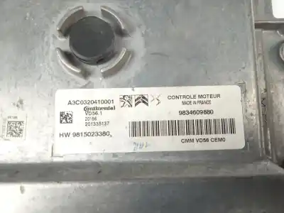 Pièce détachée automobile d'occasion calculateur moteur ecu pour citroen c5 aircross (a_) 1.2 puretech 130 (arhnsj) références oem iam 9834609880  
