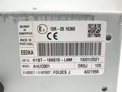 Автозапчасти б/у gps-навигационная система за ford fiesta vii (hj, hf) 1.1 ti-vct ссылки oem iam h1bt18k810lnm  