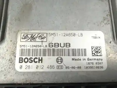 Second-hand car spare part ecu engine control for ford focus ii (da_, hcp, dp) 1.6 tdci oem iam references 0281012486  5m5112a650lb