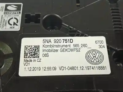 Second-hand car spare part dashboard for vw tiguan (ad1, ax1) 2.0 tdi 4motion oem iam references 5na920751d  